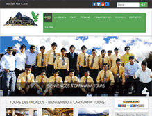 Tablet Screenshot of caravanatours.com